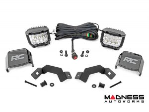 Toyota Land Cruiser Lighting Upgrade - LED Ditch Light Kit - Rough Country Osram Wide Angle Series